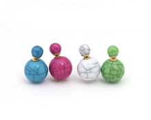 Load image into Gallery viewer, Ball Earrings - Blue
