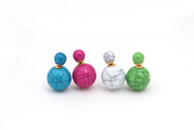 Load image into Gallery viewer, Ball Earrings - White
