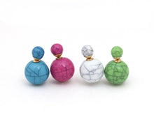 Load image into Gallery viewer, Ball Earrings - Green
