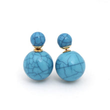 Load image into Gallery viewer, Ball Earrings - Blue
